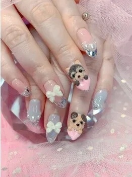 愛犬3Dネイル☆